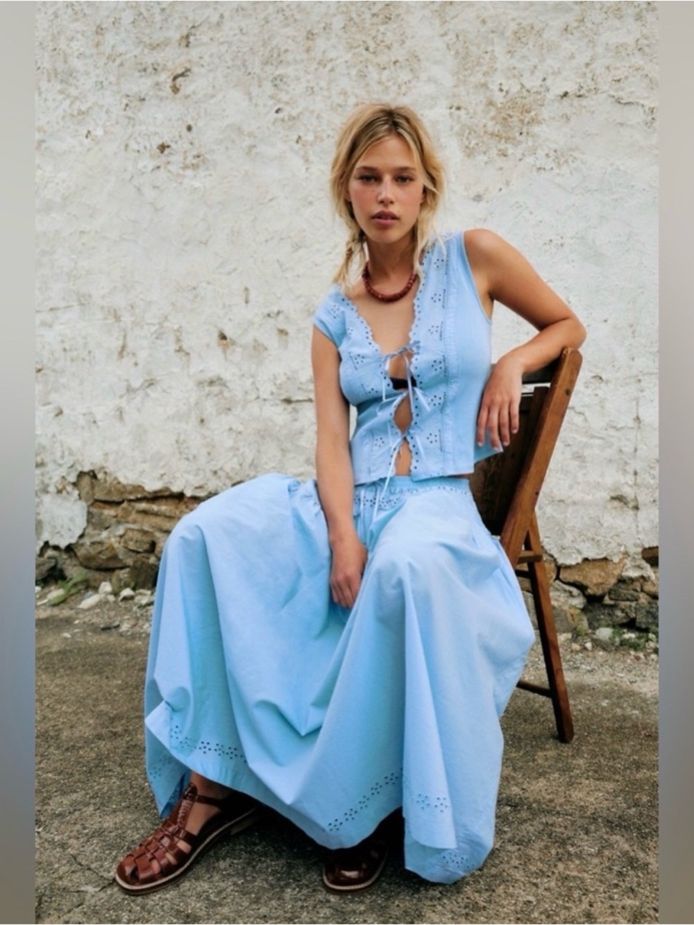 Free People new with tags gesibelle open air SET size small skirt and tank